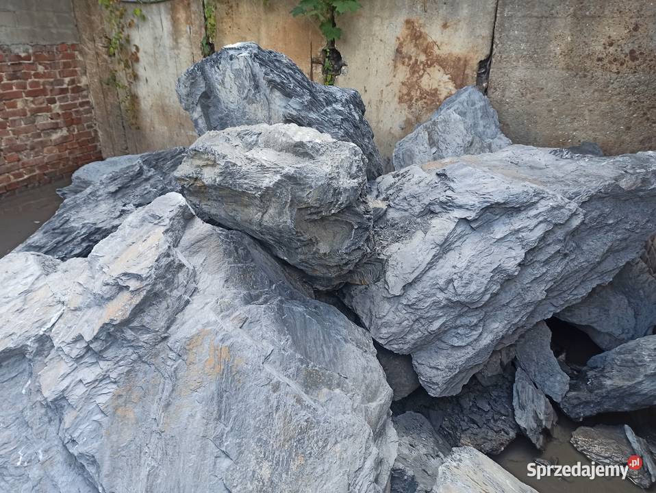 Głaz Czarny duży kamień głazy czarne Antracytowe