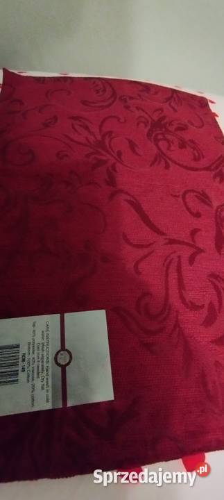 Podkładki na stół materiałowe bordowe nowe Wrocław