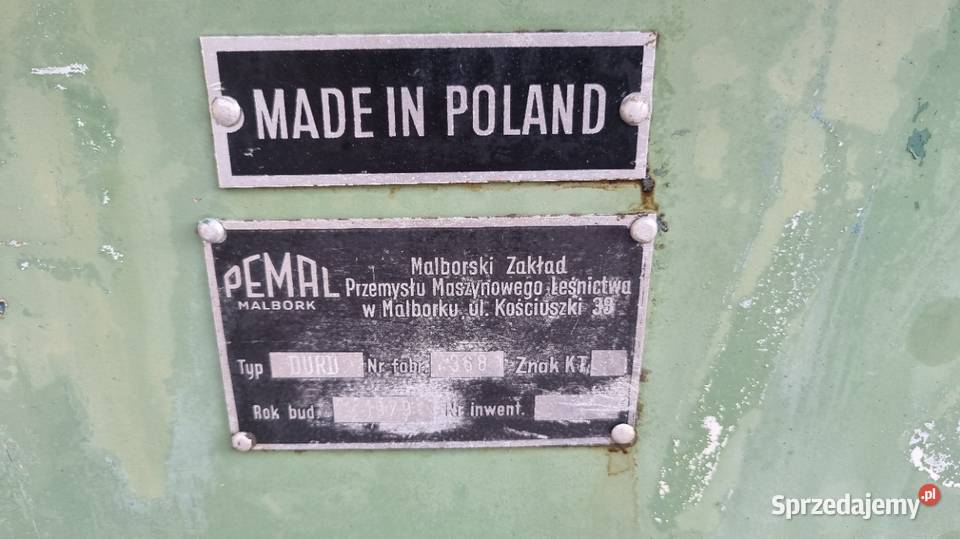 ostrzałka szlifierka Pemal DURD Karsin sprzedam