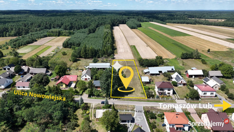 Ogrodzona działka przygotowana pod inwestycję Rabinówka