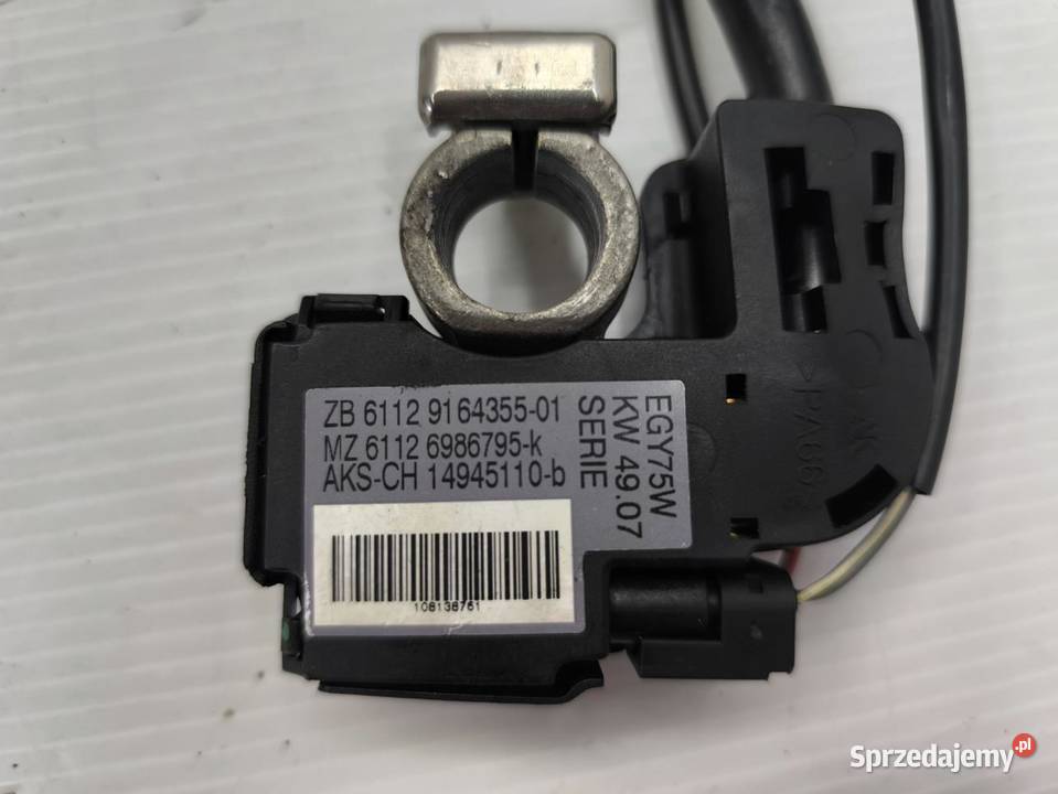 KLEMA MINUSOWA BMW 1 E87 E81 LIFT 9164355 Układ elektryczny, zapłon