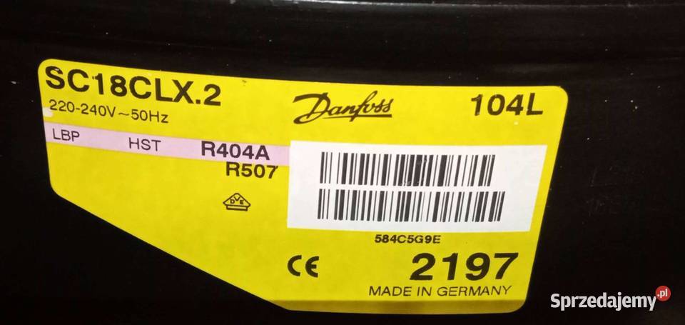 Sprężarka chłodnicza Danfoss SC18CLX2 Szczecin