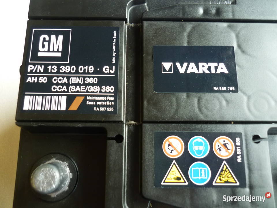 Akumulator VARTAGM 50AH używany stanodbiór sklep Poznań