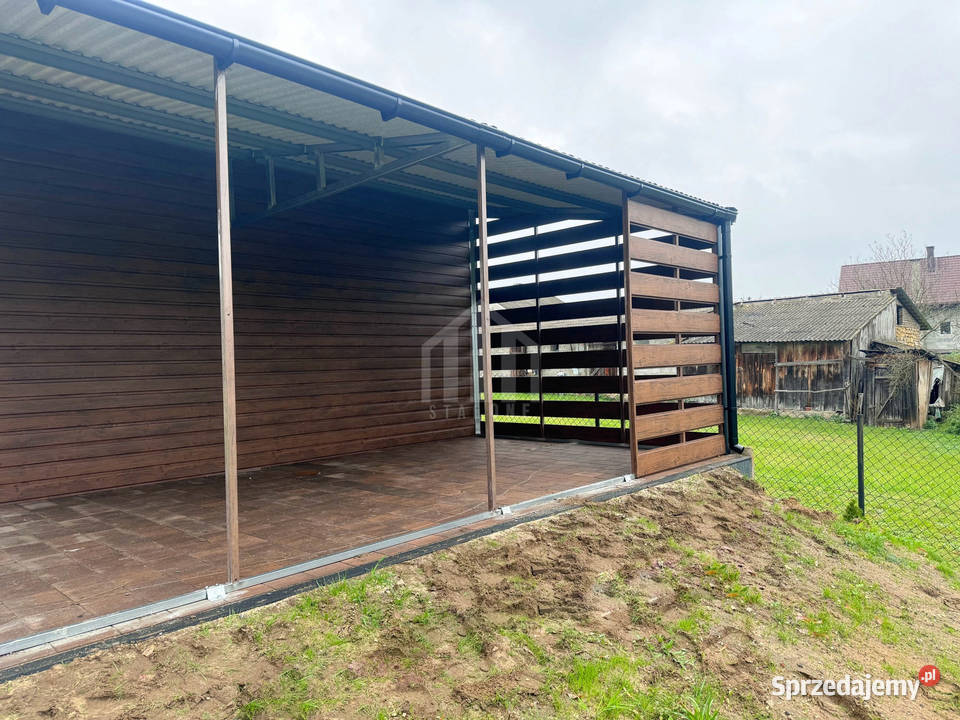 Garaż blaszany 8x6 wiata brama uchylna drzwi kujawsko-pomorskie Toruń