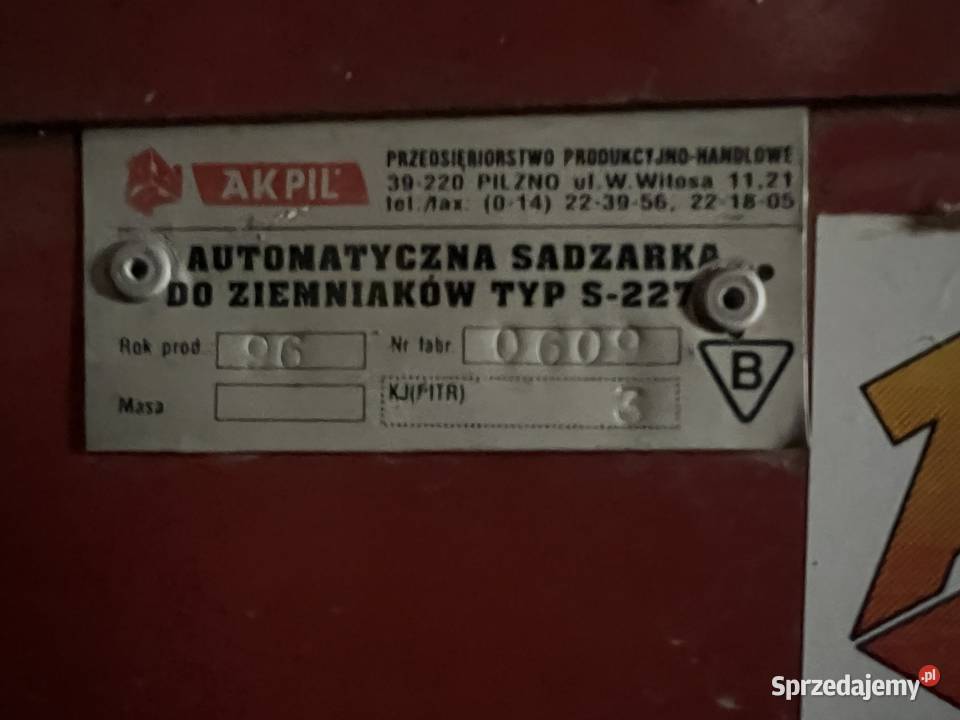 Sadzarka do ziemniaków akpil