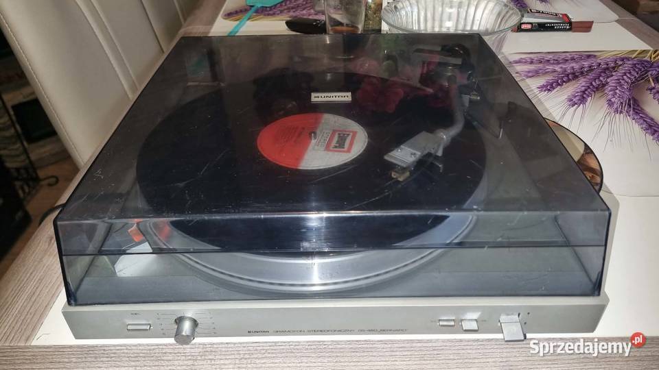 Gramofon Unitra Fonica GS460 Bernard srebrny łódzkie Warta
