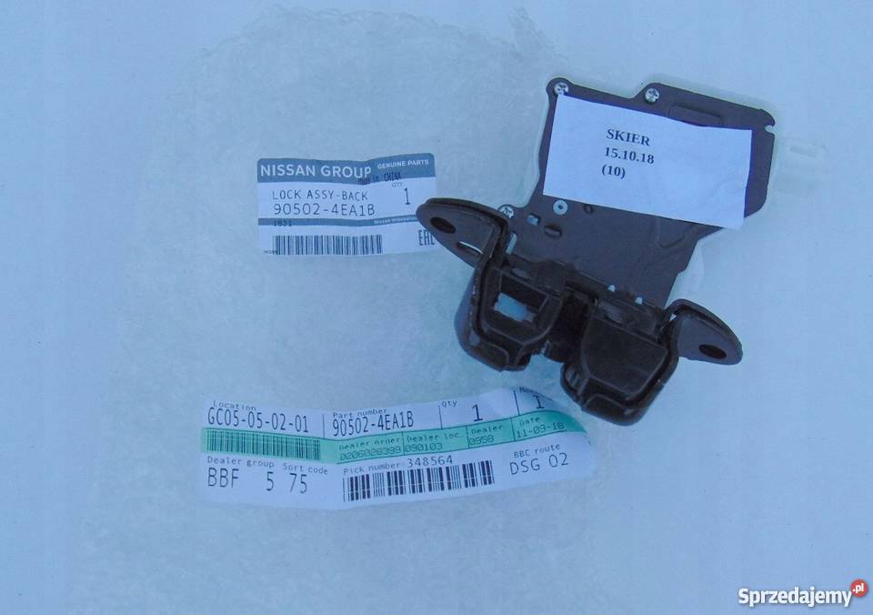 ZAMEK KLAPY NISSAN QASHQAI II J11 905024EA1B Nowy Tomyśl sprzedam