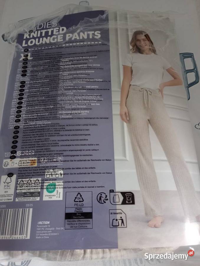 Nowe spodnie dresowe dzianinowe Szczecin