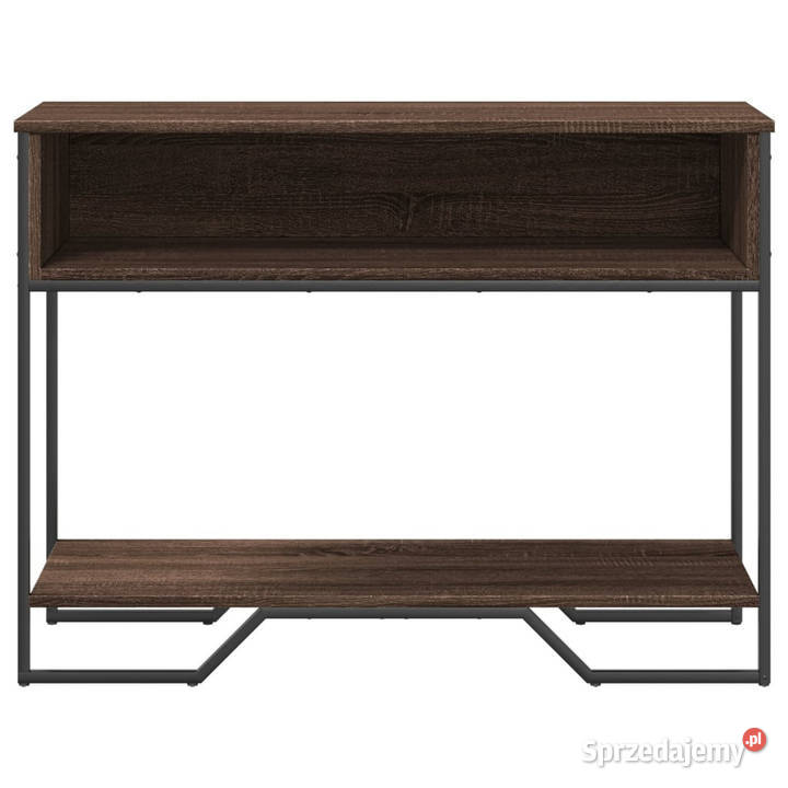 Stolik konsolowy brązowy dąb 100x35x745 WM848533 Stoły