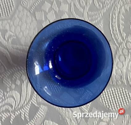 Wazonik kobaltowy Aseda Glasbruk Bo Borgstrom mazowieckie Warszawa sprzedam