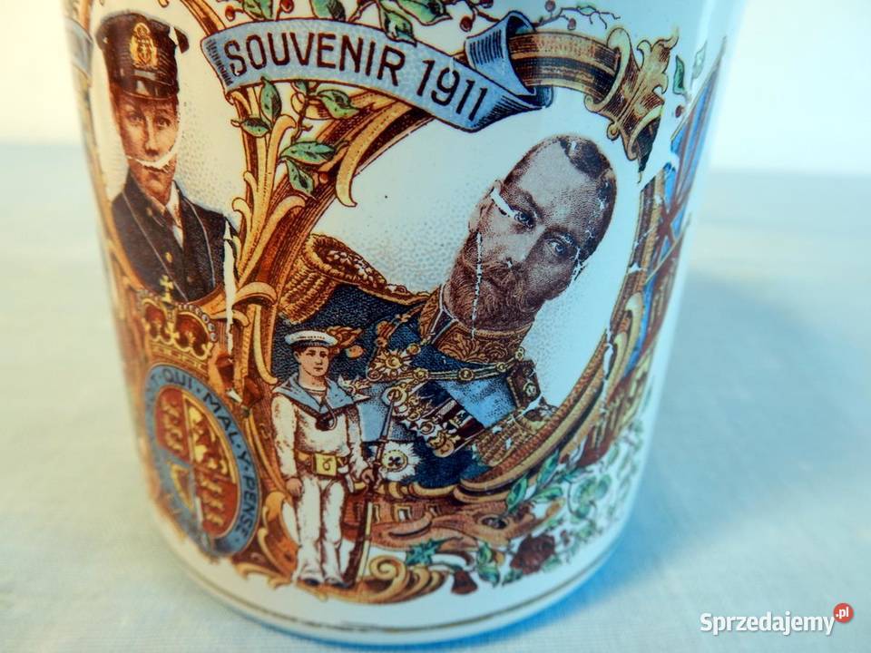 GEORGE V NA Króla Rodzina Królewski Anglii 1911 wielkopolskie Piła