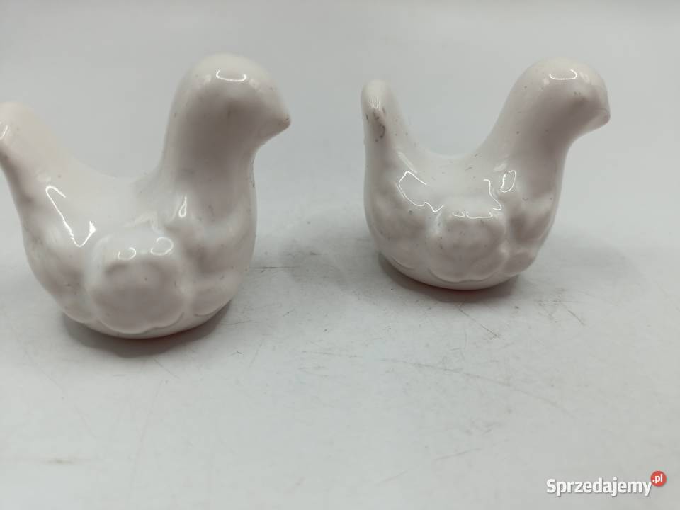 Figurki ceramika mini ptaszki ptak Zamość