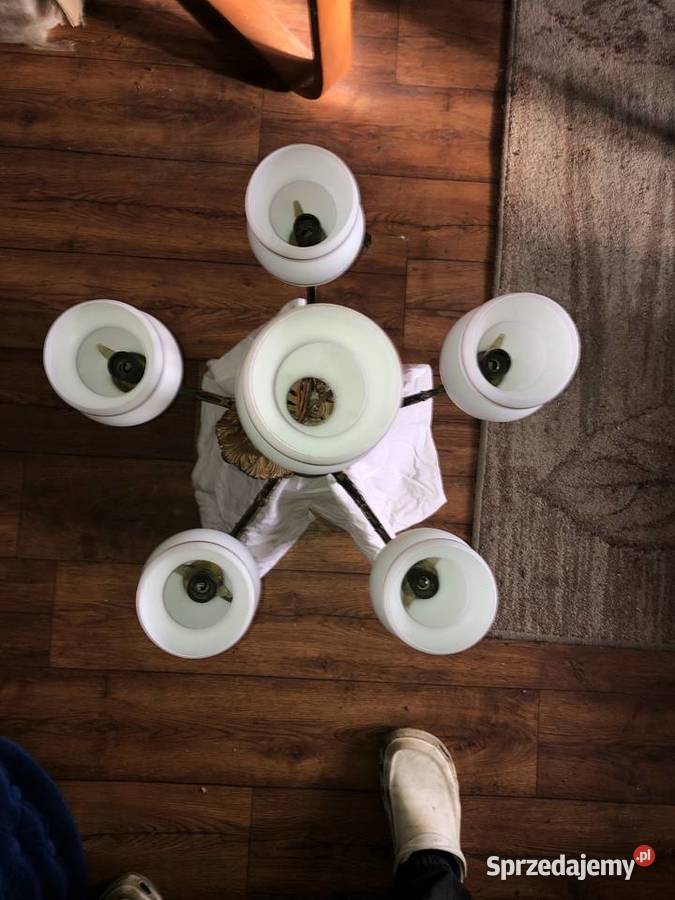 ŻYRANDOL mosiężny stan POLAM Tarnowskie Góry