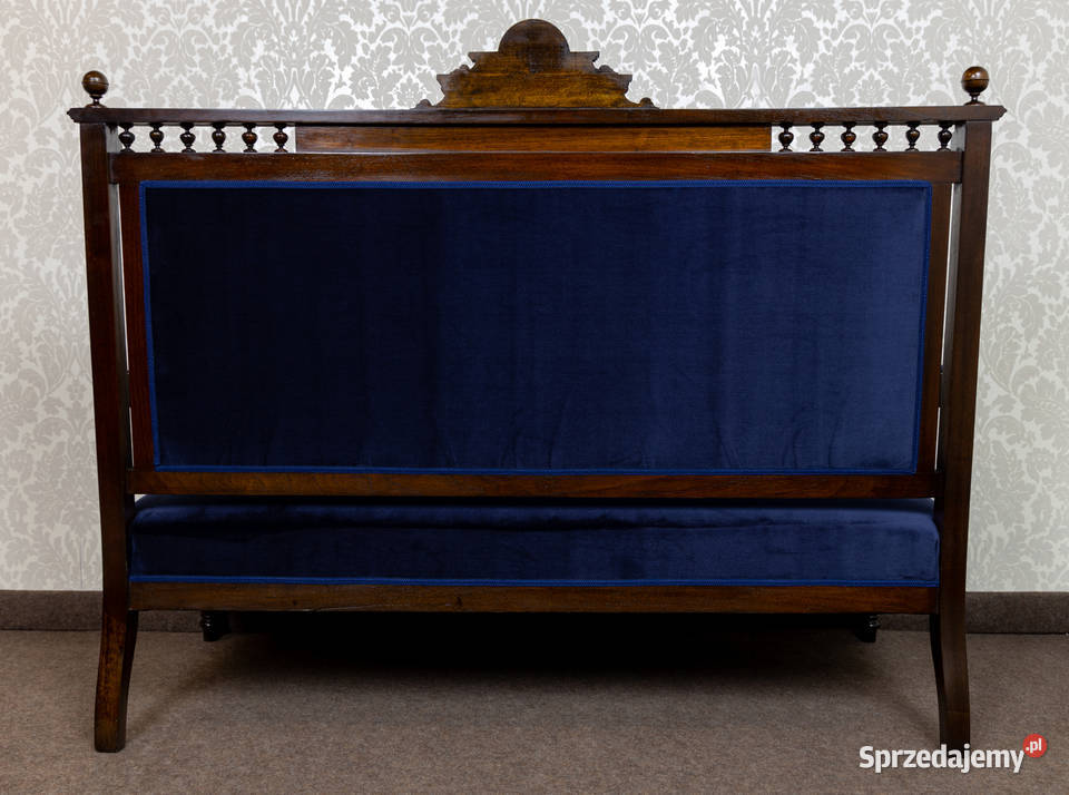 Neorenesansowy salonik sofa dwa fotele komplet Swarzędz