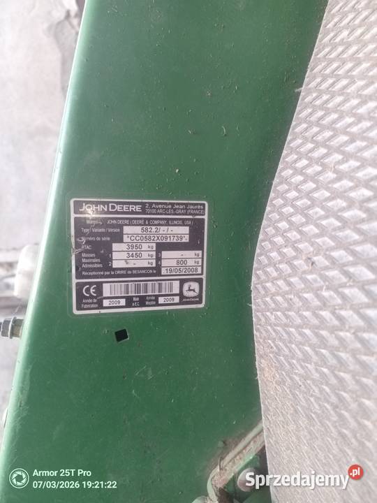 Prasa John Deere 582 model 2009 Prudnik