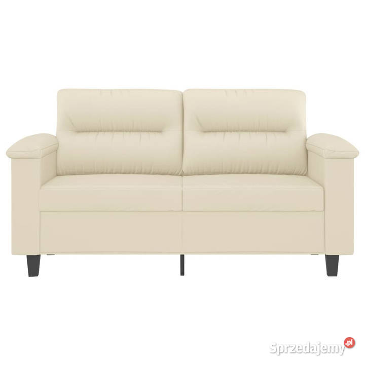 2osobowa sofa kremowy 120 sztuczna skóra mazowieckie