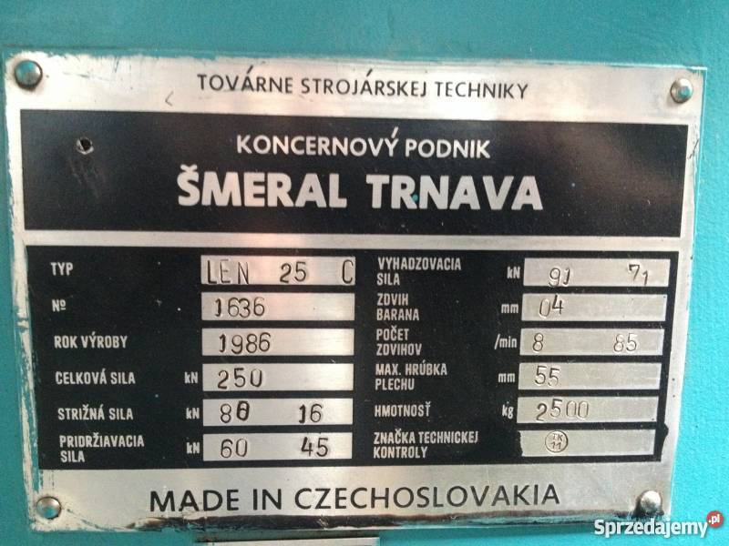PRASA MIMOŚRODOWA LEN 25C Z REZERW SUPER STAN Pleszew