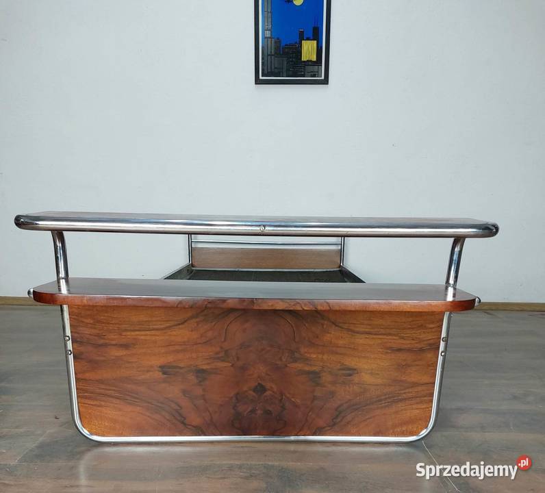 Thonet Sofa Łóżko Tapczan Renowacji Orzech Chrom Meble Kraków