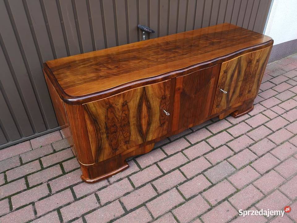 Komoda ARTDECO Orzech Niska Stara Antyk Politura Swarzędz