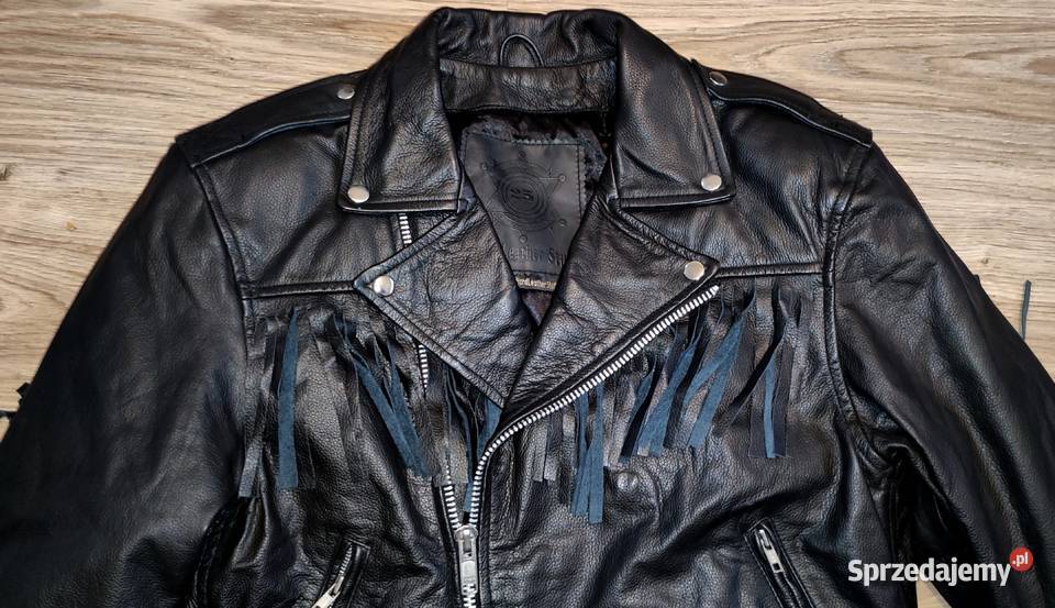 Ramoneska Kurtka Motocyklowa Skórzana L Gdańsk
