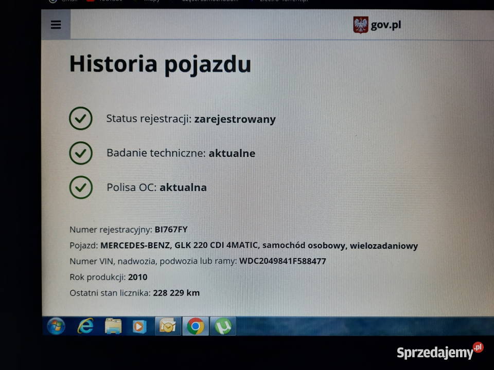 Mercedes GLK 220CDI 170 4x4 automat salon Wałbrzych