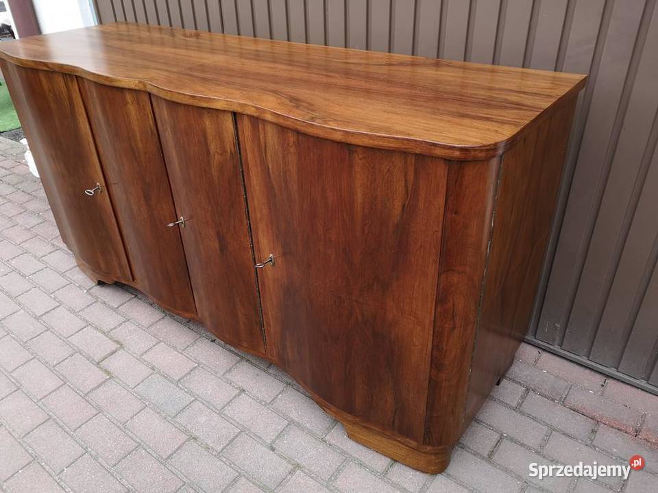 Bufet Komoda ARTDECO RTV Orzech Solidna 180 Antyki, Sztuka, Kolekcje Swarzędz