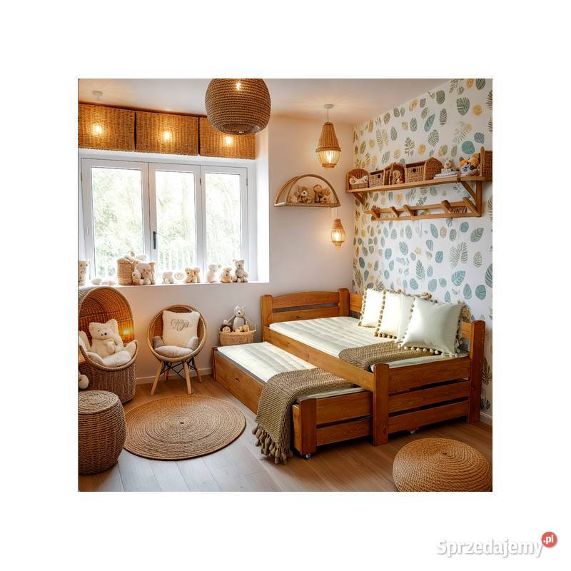 Łóżko DUAL dwupoziomowe z otwieranym pojemnikiem Prudnik