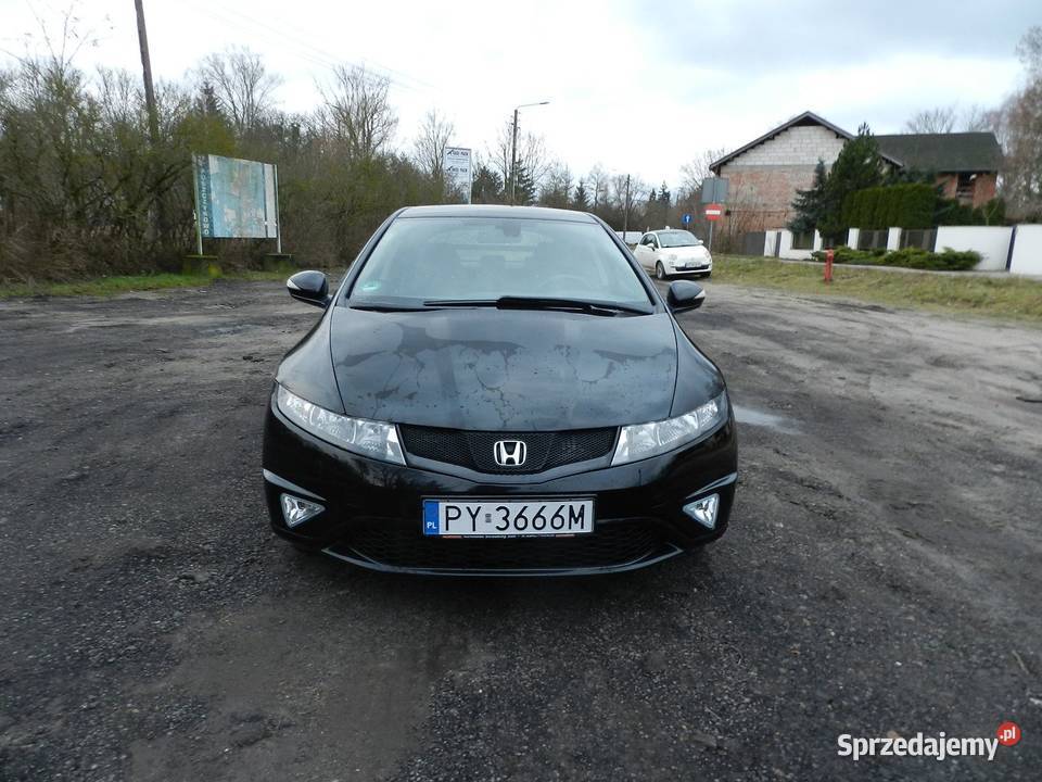 Honda Civic VIII piękne Czarne UFO 18 stan bluetooth Puszczykowo
