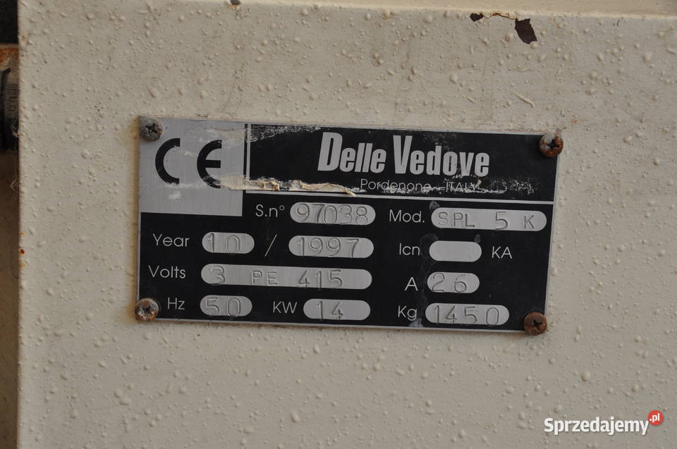 SZLIFIERKA PROFILOWA DELLE VEDOVE