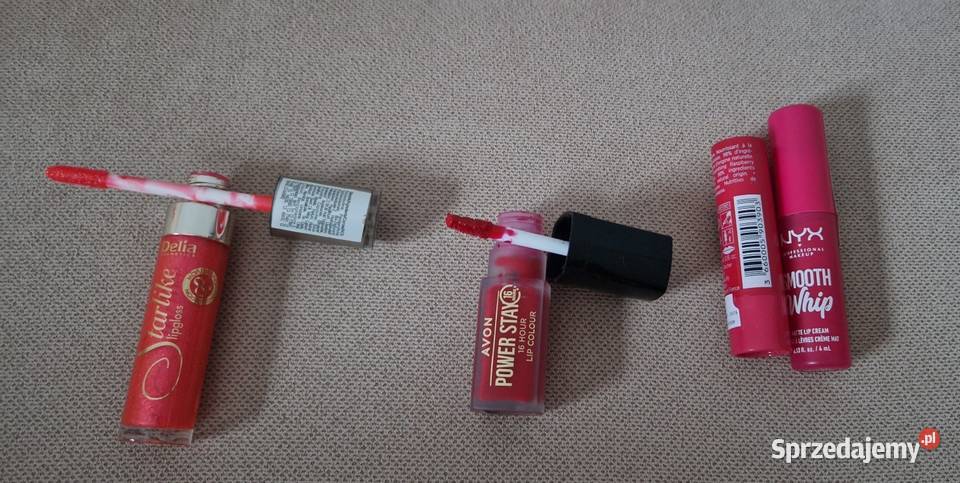Avon nyx delia yves rocher dp ust czerwony Kraków sprzedam
