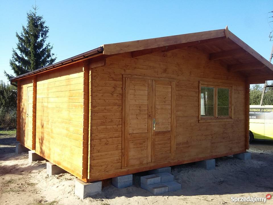 Domy z bali domki z bala dom z balika Architektura ogrodowa Mrągowo sprzedam