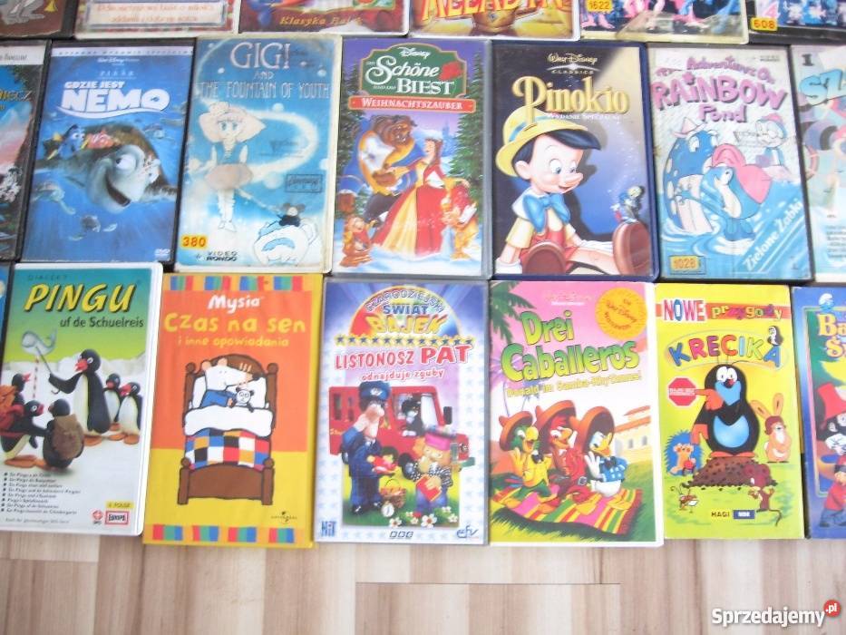 BAJKI Oryginał Filmy VHS 37 pełne warmińsko-mazurskie Grodziczno sprzedam