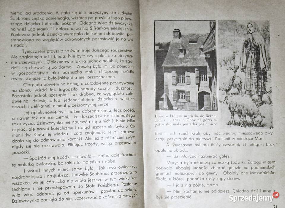 Niepokalana z Lourdes Henri Lasserre Wydanie Chełm sprzedam