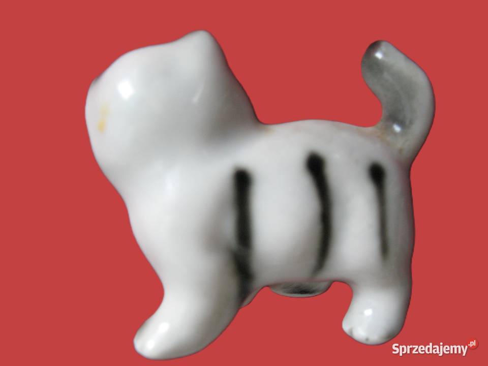 Kot miniatura figurka porcelana 25 x 3 x 15 mazowieckie