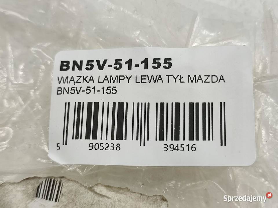 WIĄZKA PRZEW ŚWIATŁA TYLNEGO MAZDA PROTEGE 5 osobowe