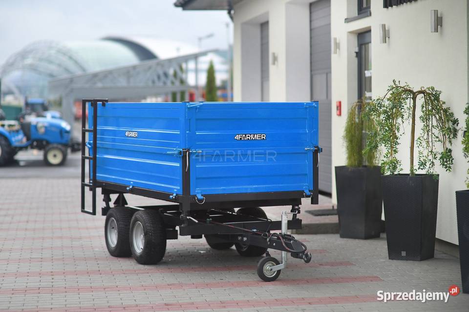 Przyczepa rolnicza dwuosiowa 25T z kiprem i Tajęcina