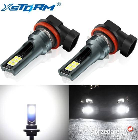 2x żarówka halogenowa H8 LED SMD biała super Piaseczno