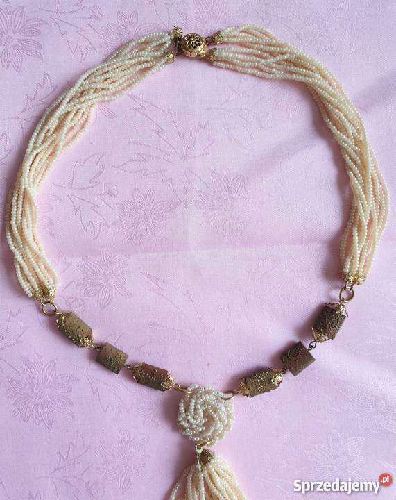 Oryginalny naszyjnik z perełek Kraków