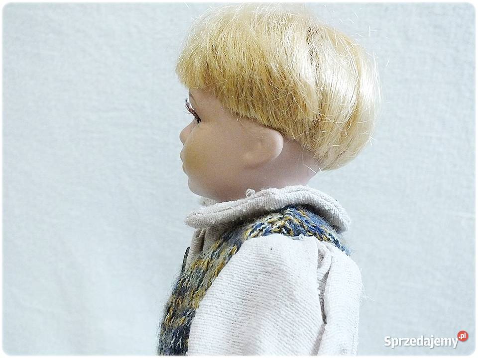 Porcelanowa stara Lalka Chłopiec Kolekcjonerska Żary