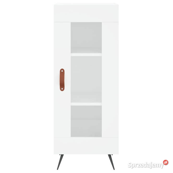 Wysoka szafka biała 345x34x180 materiał Pozostałe