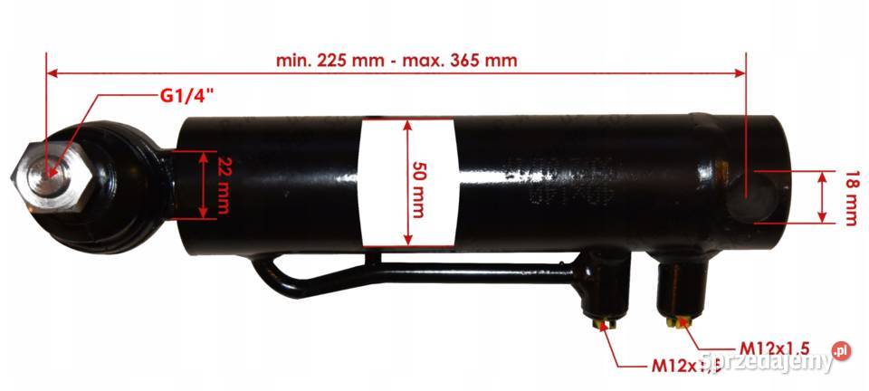 SIŁOWNIK HYDRAULICZNY WSPOMAGANY MF3 235 255 Solec Kujawski