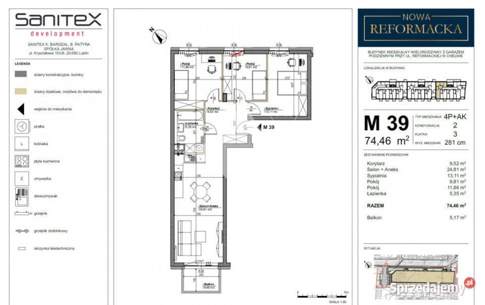 Nowa Reformacka Nowa era komfortu w sercu Chełma Chełm sprzedam