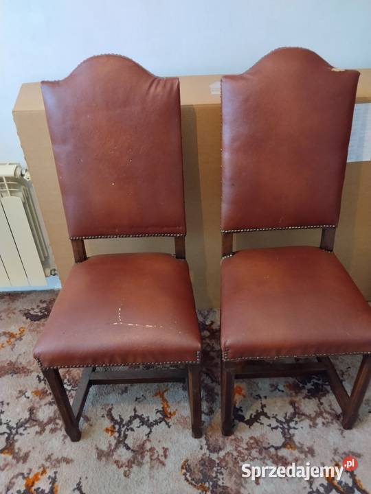 Krzesła antyczne dębowe 2 Gać