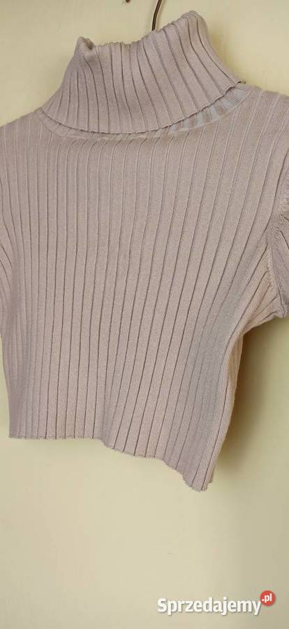 Sweterek krótki crop top z golfem Oh Polly podkarpackie Stalowa Wola