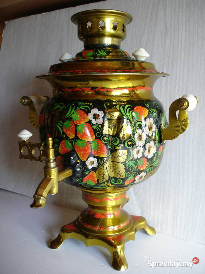 SAMOWAR rosyjski ręcznie malowany