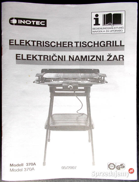 Grill elektryczny nowy 2 000 W Limanowa