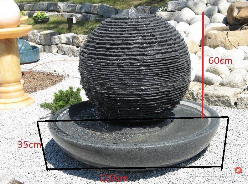 Fontanna ze stali nierdzewnej 4 kule H240 Szczecin