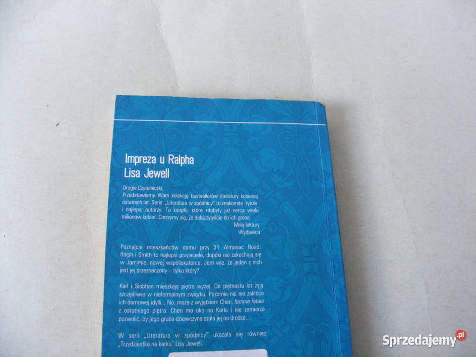 Aniołek Pawlak Impreza u Ralpha Jewell Nie społeczno-obyczajowe Oborniki Śląskie sprzedam