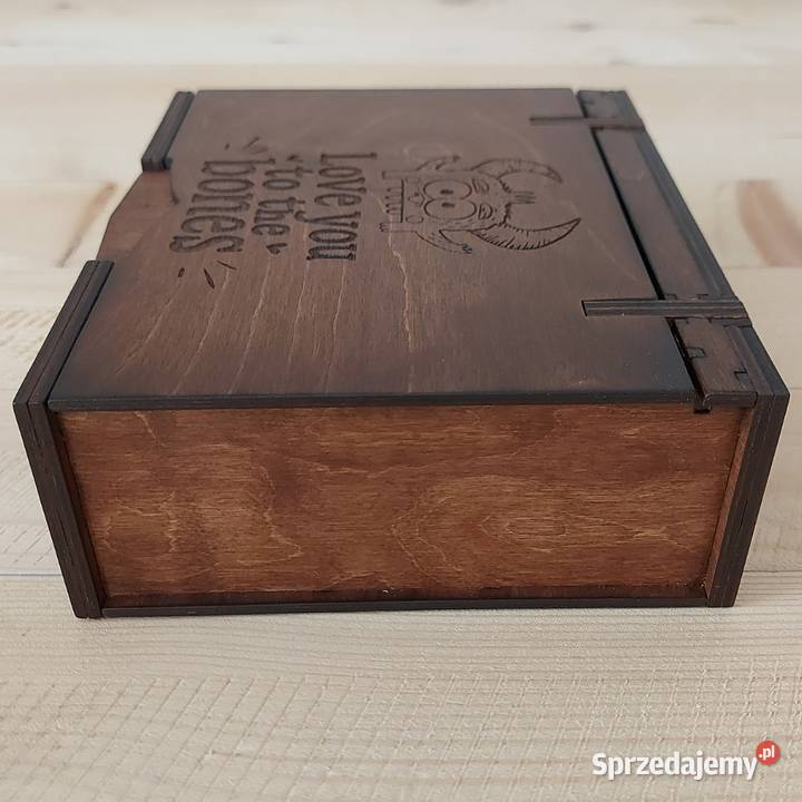 Pudełko Kocham Cię do szpiku kości Drewniane Tworkowa sprzedam