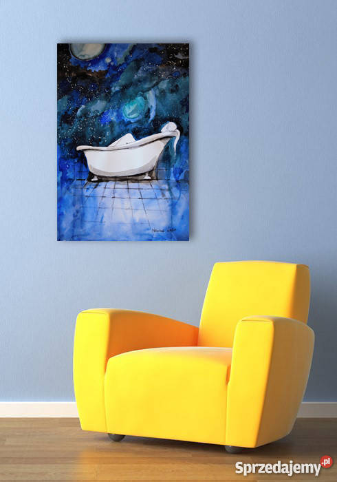 Akwarela W wannie II artystki Adriany Laube Katowice